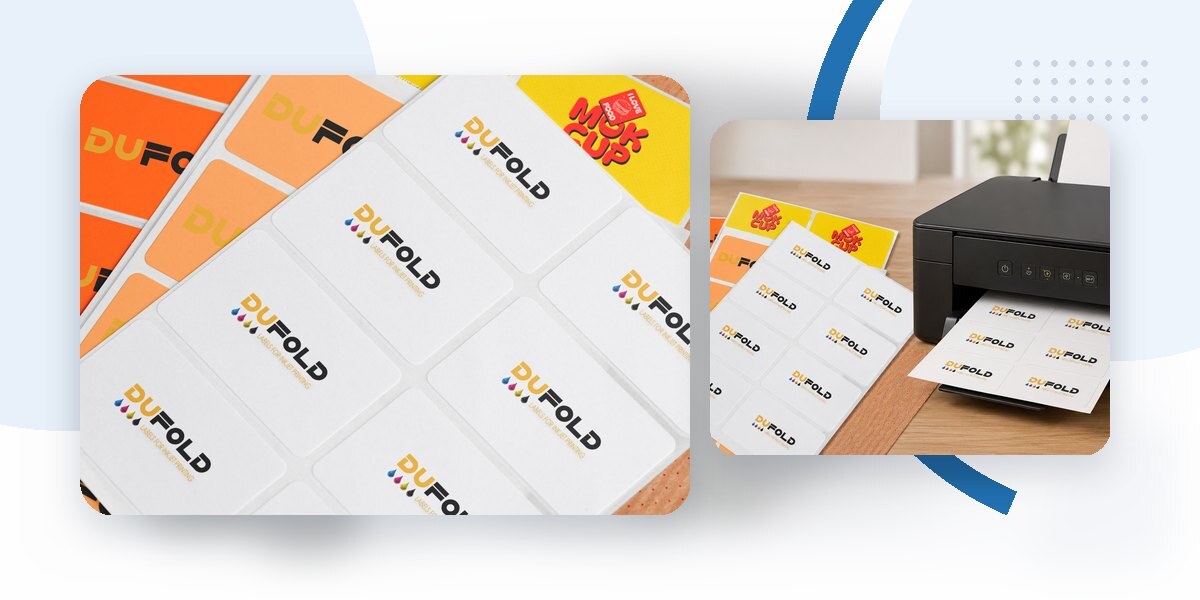 Dufold Etiket Nedir? A4 Inkjet Baskı İçin Rehber teknik detay görseli