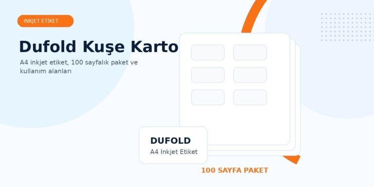 Dufold Kuşe Karton Etiket öne çıkan görsel