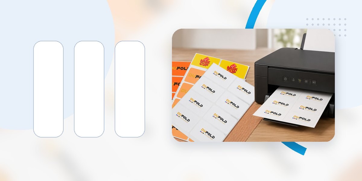 Dufold PP Şeffaf Etiket ile Cam ve Plastik Ambalaj Etiketleme teknik detay görseli